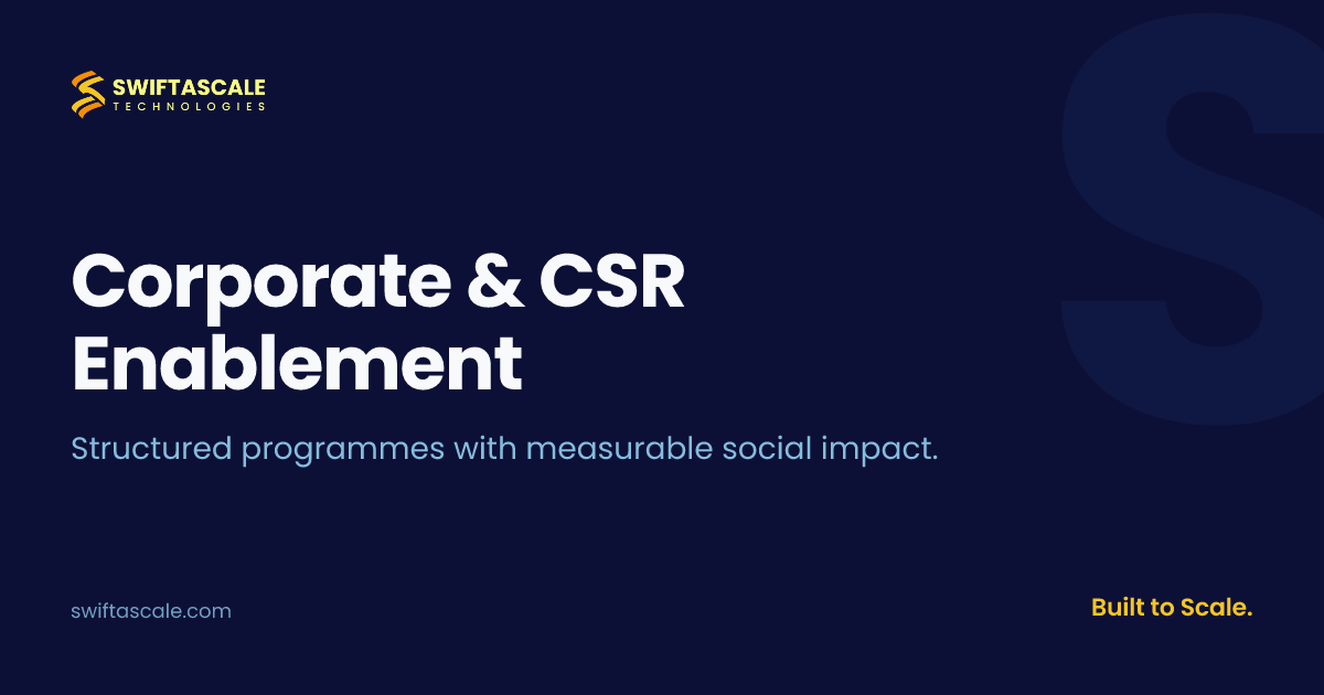 Corporate & CSR Digital Enablement | Swiftascale Technologies ...
